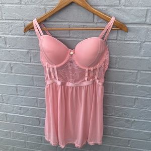 Lingerie used one time  Size Large Color Light pink.